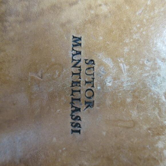 SUTOR MANTELLASSI Size 8 Brown Suede Penny Loafers - Picture 9 of 10